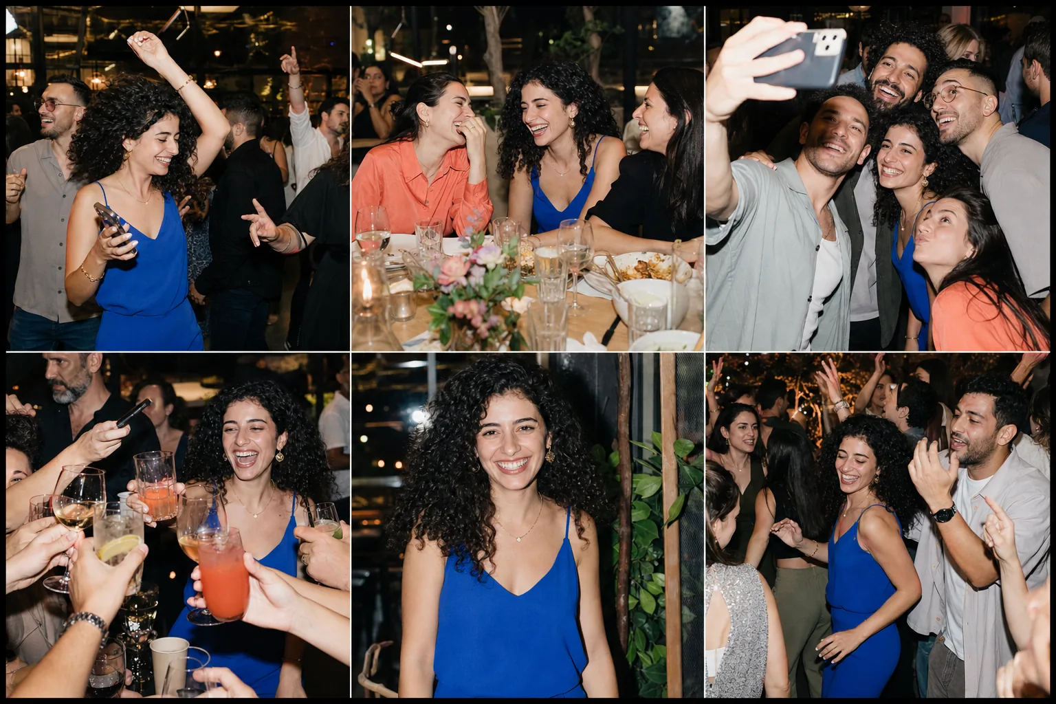 אורחים מצלמים רגעים שונים באירוע והתמונות נאספות לגלריה משותפת